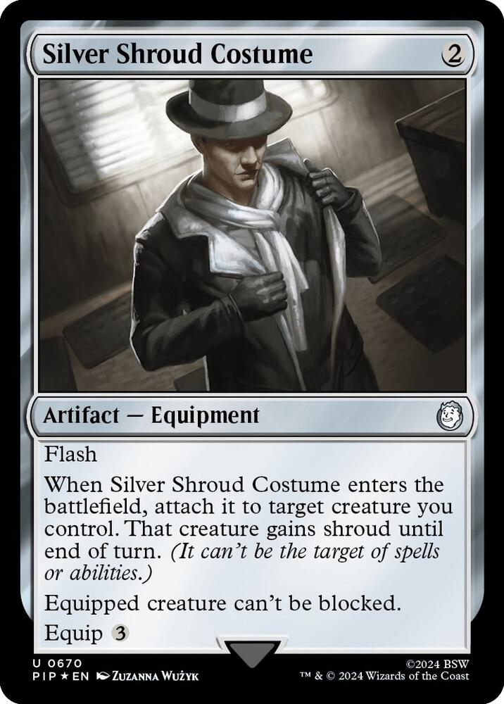 Silver Shroud Costume (Surge Foil) [Universes Beyond: Fallout] 670
