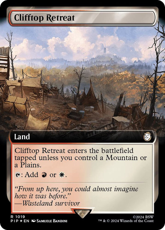 Clifftop Retreat (Extended Art) (Surge Foil) [Universes Beyond: Fallout] 1019