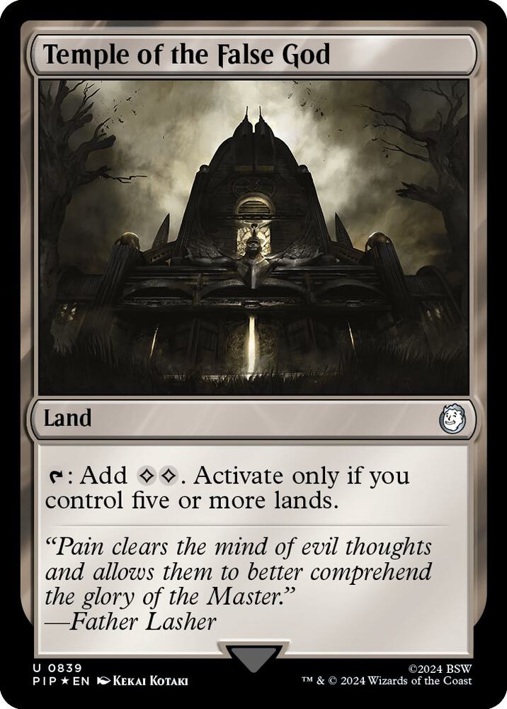 Temple of the False God (Surge Foil) [Universes Beyond: Fallout] 839