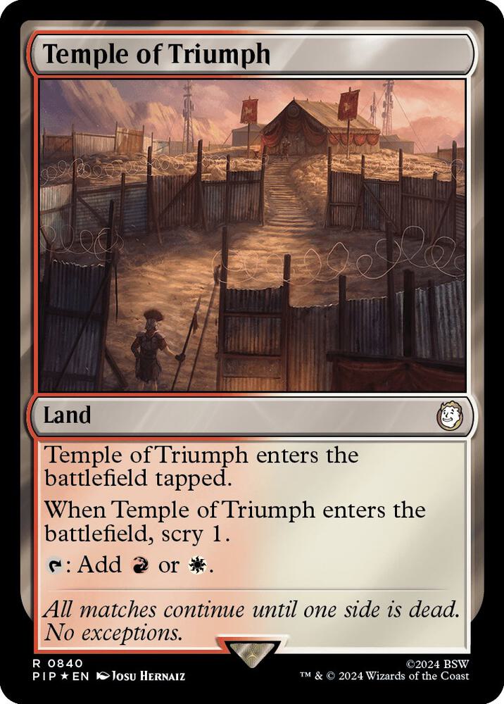 Temple of Triumph (Surge Foil) [Universes Beyond: Fallout] 840