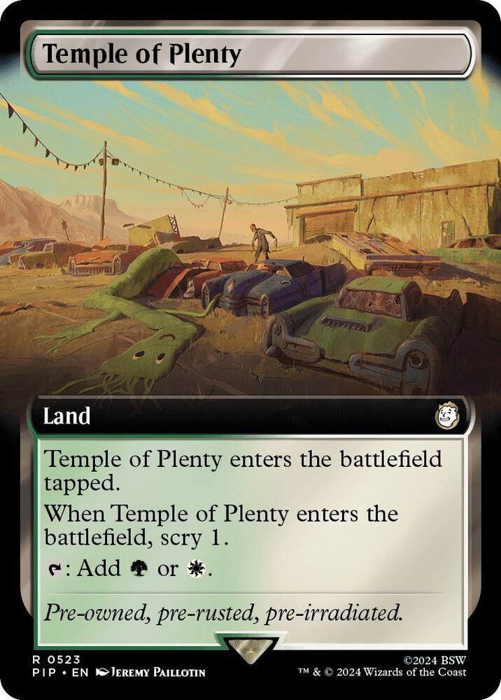 Temple of Plenty (Extended Art) [Universes Beyond: Fallout] 523