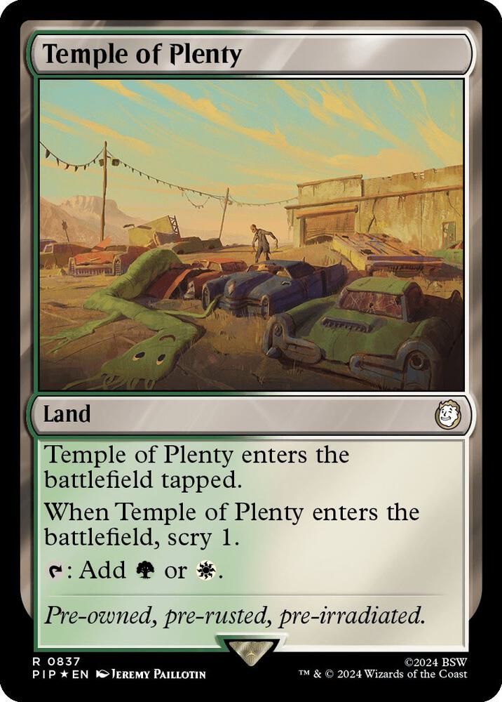 Temple of Plenty (Surge Foil) [Universes Beyond: Fallout] 837