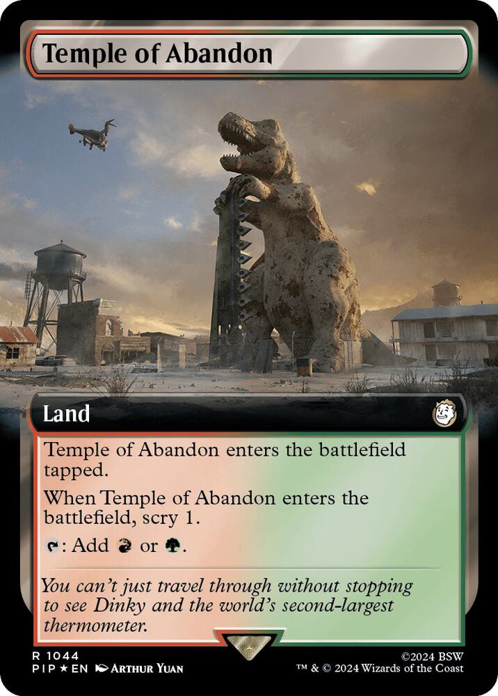 Temple of Abandon (Extended Art) (Surge Foil) [Universes Beyond: Fallout] 1044