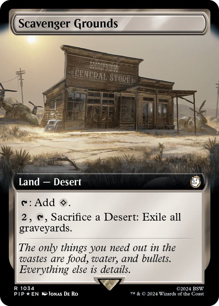 Scavenger Grounds (Extended Art) (Surge Foil) [Universes Beyond: Fallout] 1034