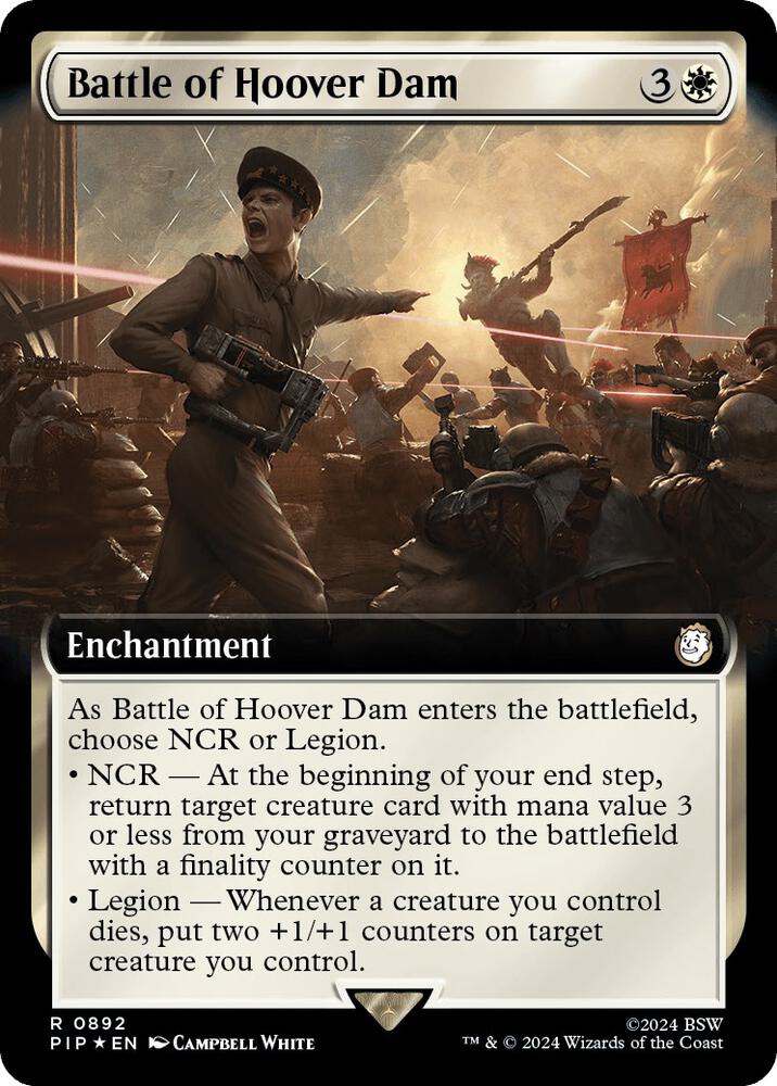 Battle of Hoover Dam (Extended Art) (Surge Foil) [Universes Beyond: Fallout] 892