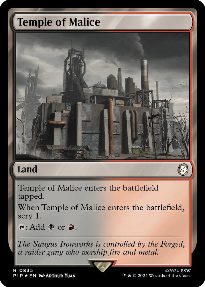 Temple of Malice (Surge Foil) [Universes Beyond: Fallout] 835