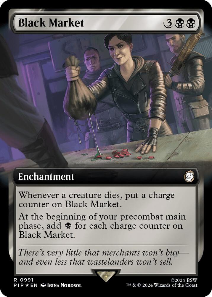 Black Market (Extended Art) (Surge Foil) [Universes Beyond: Fallout] 991