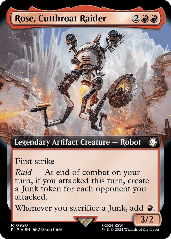 Rose, Cutthroat Raider (Extended Art) (Surge Foil) [Universes Beyond: Fallout] 920