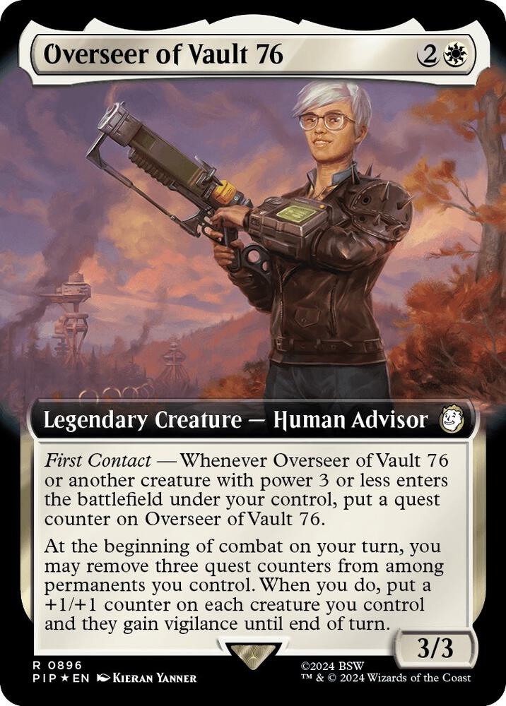 Overseer of Vault 76 (Extended Art) (Surge Foil) [Universes Beyond: Fallout] 896