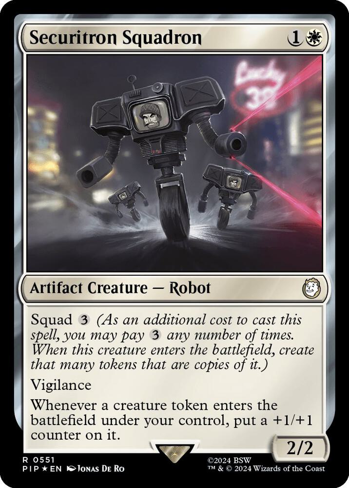 Securitron Squadron (Surge Foil) [Universes Beyond: Fallout] 551