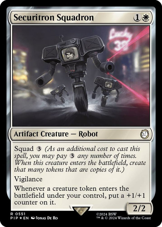 Securitron Squadron (Surge Foil) [Universes Beyond: Fallout] 551