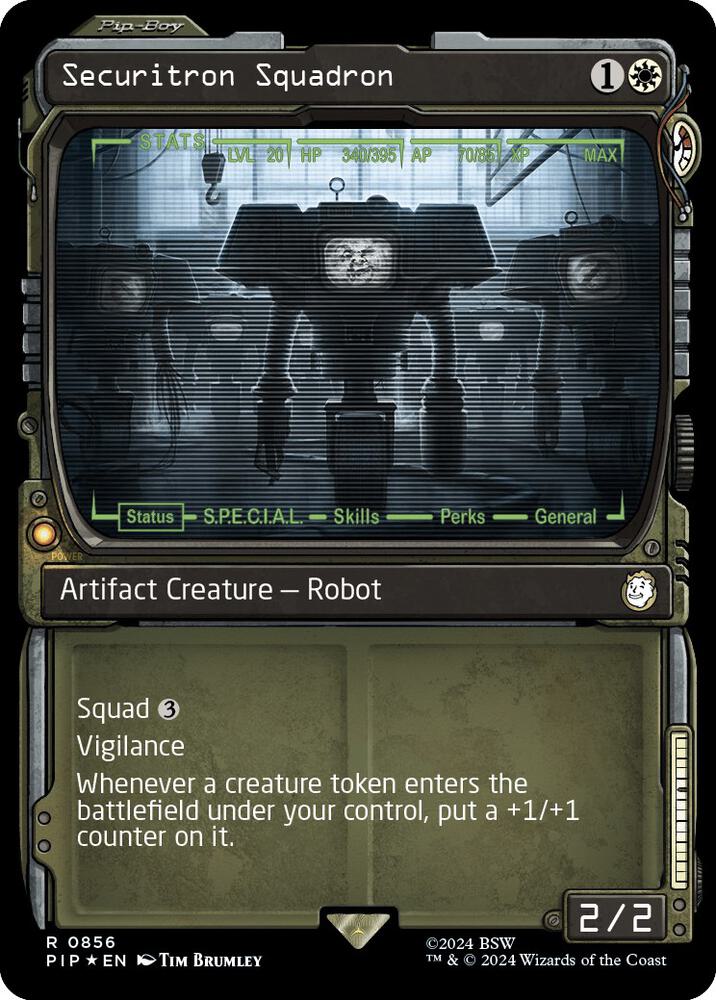 Securitron Squadron (Showcase) (Surge Foil) [Universes Beyond: Fallout] 856