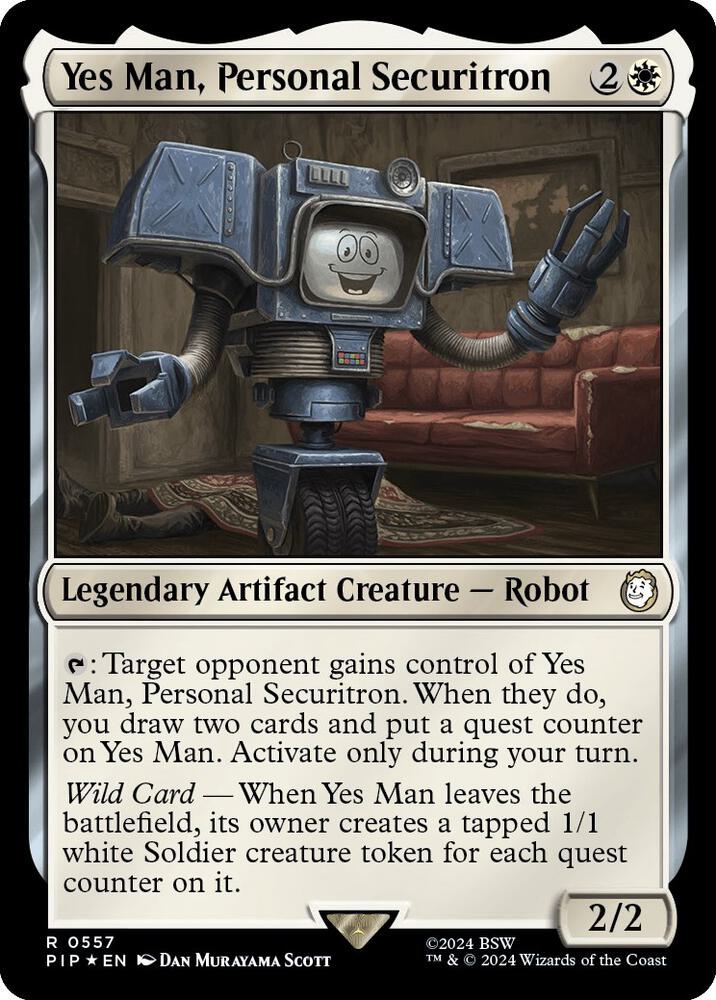 Yes Man, Personal Securitron (Surge Foil) [Universes Beyond: Fallout] 557