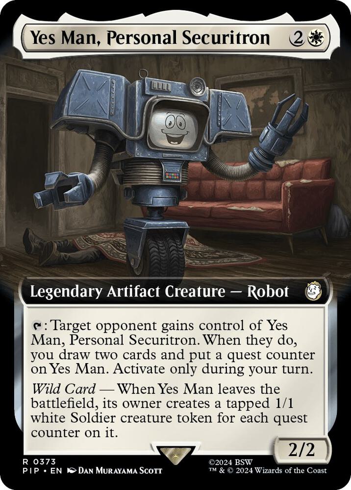 Yes Man, Personal Securitron (Extended Art) [Universes Beyond: Fallout] 373