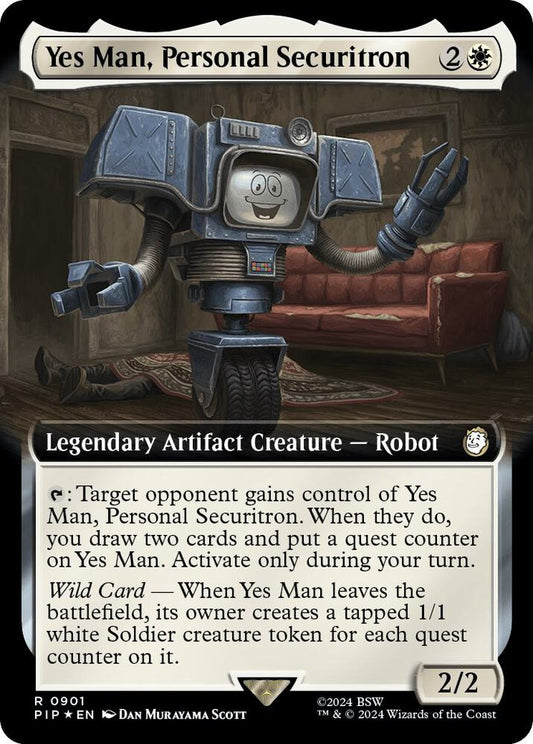 Yes Man, Personal Securitron (Extended Art) (Surge Foil) [Universes Beyond: Fallout] 901