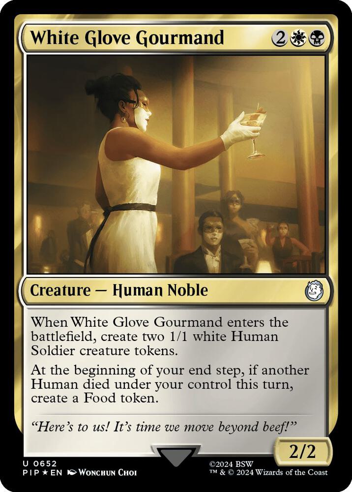 White Glove Gourmand (Surge Foil) [Universes Beyond: Fallout] 652