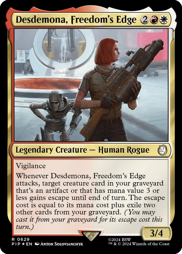 Desdemona, Freedom's Edge (Surge Foil) [Universes Beyond: Fallout] 629