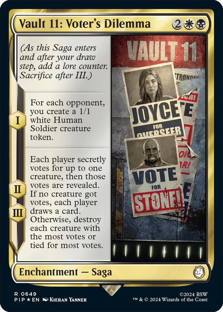 Vault 11: Voter's Dilemma (Surge Foil) [Universes Beyond: Fallout] 649