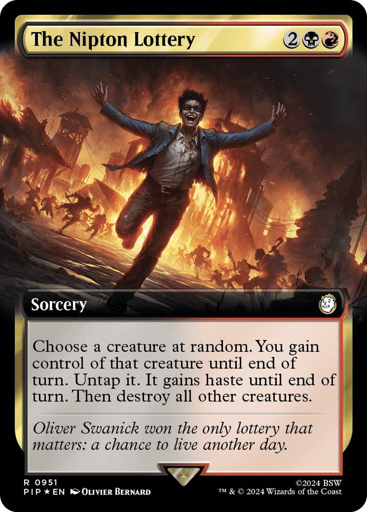 The Nipton Lottery (Extended Art) (Surge Foil) [Universes Beyond: Fallout] 951
