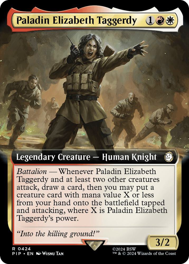 Paladin Elizabeth Taggerdy (Extended Art) [Universes Beyond: Fallout] 424