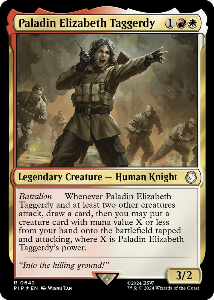 Paladin Elizabeth Taggerdy (Surge Foil) [Universes Beyond: Fallout] 642