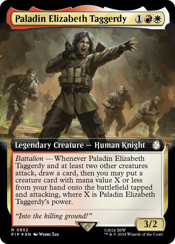 Paladin Elizabeth Taggerdy (Extended Art) (Surge Foil) [Universes Beyond: Fallout] 952