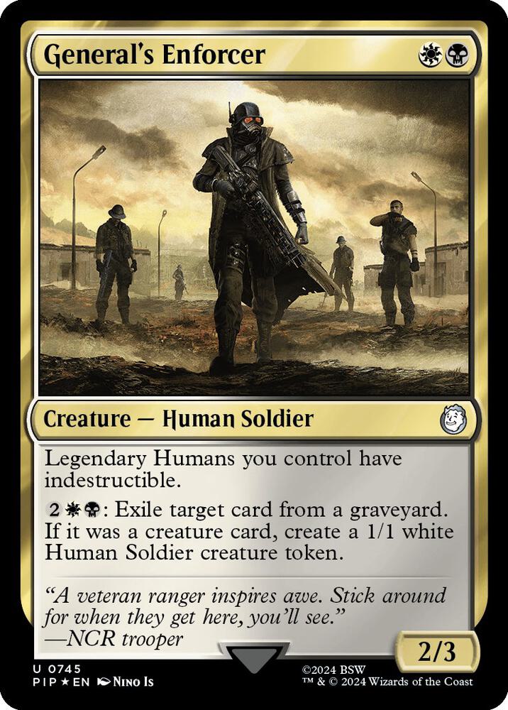 General's Enforcer (Surge Foil) [Universes Beyond: Fallout] 745