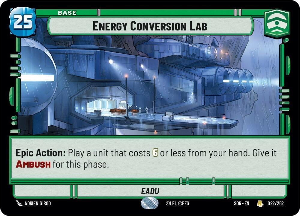 Energy Conversion Lab [Spark of Rebellion] 022/252
