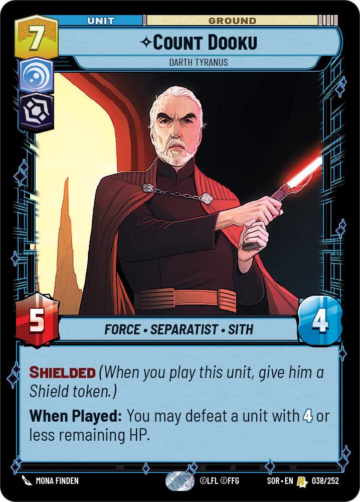 Count Dooku - Darth Tyranus [Spark of Rebellion] 038/252