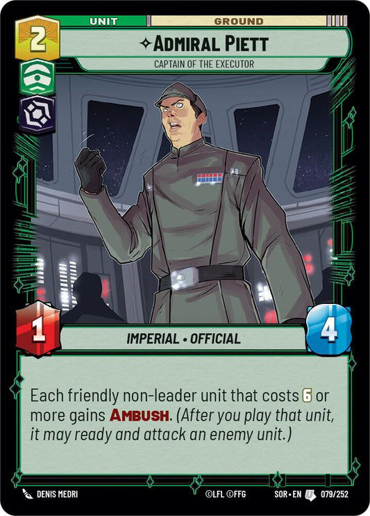 Admiral Piett - Captain of the Executor [Spark of Rebellion] 079/252