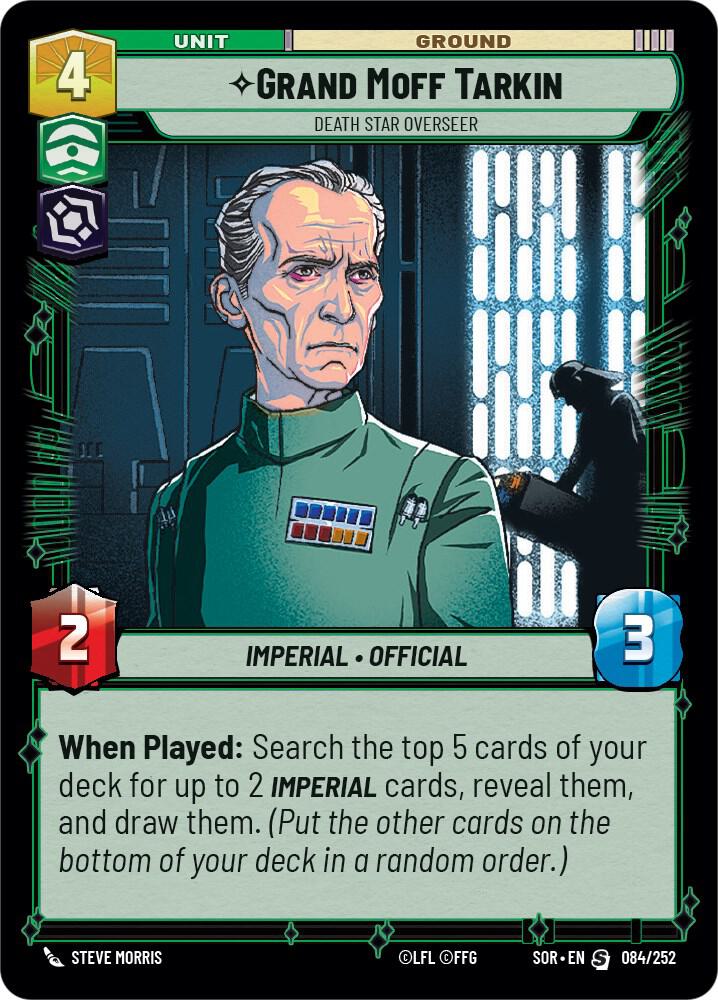 Grand Moff Tarkin - Death Star Overseer [Spark of Rebellion] 084/252