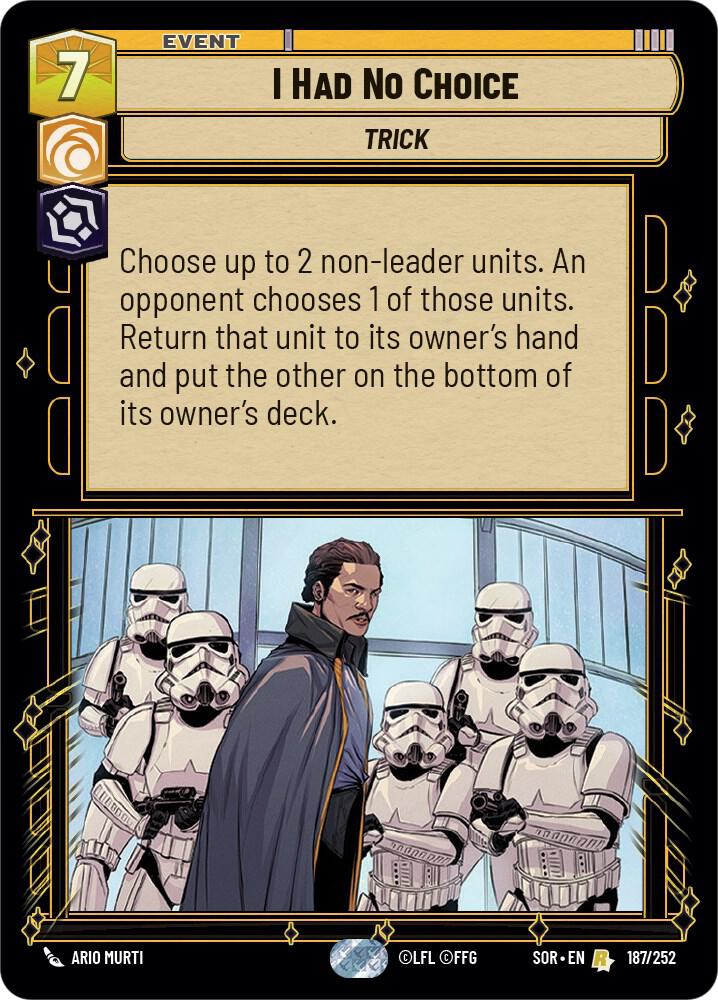 I Had No Choice [Spark of Rebellion] 187/252