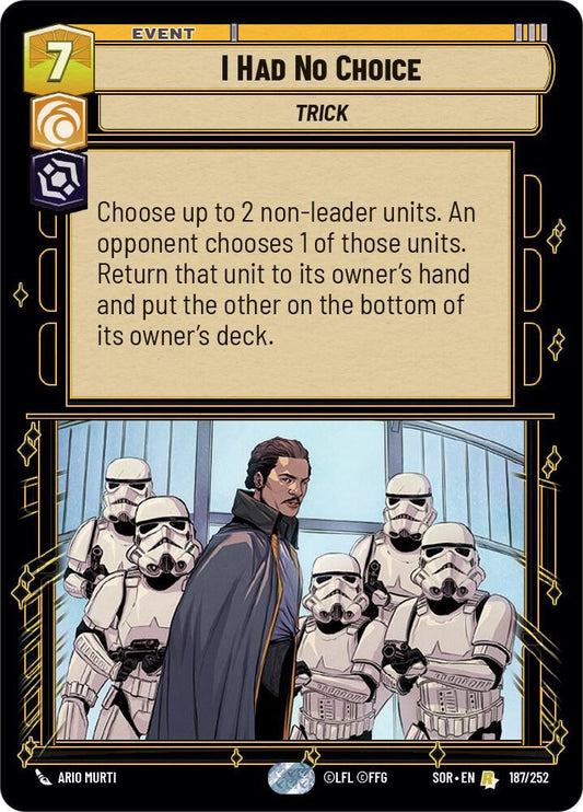 I Had No Choice [Spark of Rebellion] 187/252