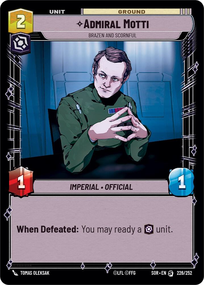 Admiral Motti - Brazen and Scornful [Spark of Rebellion] 226/252