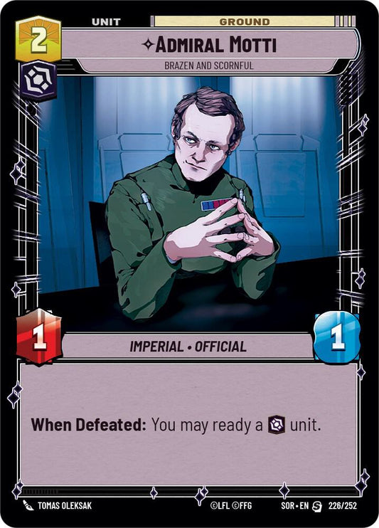 Admiral Motti - Brazen and Scornful [Spark of Rebellion] 226/252