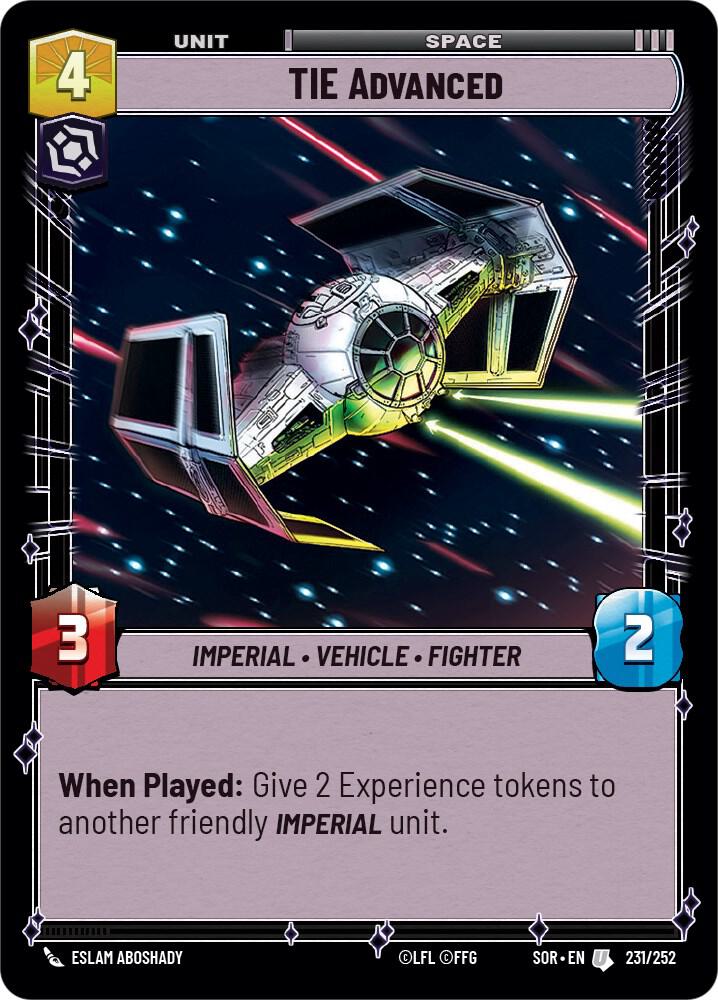 TIE Advanced [Spark of Rebellion] 231/252