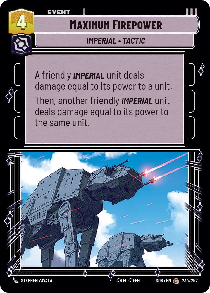 Maximum Firepower [Spark of Rebellion] 234/252