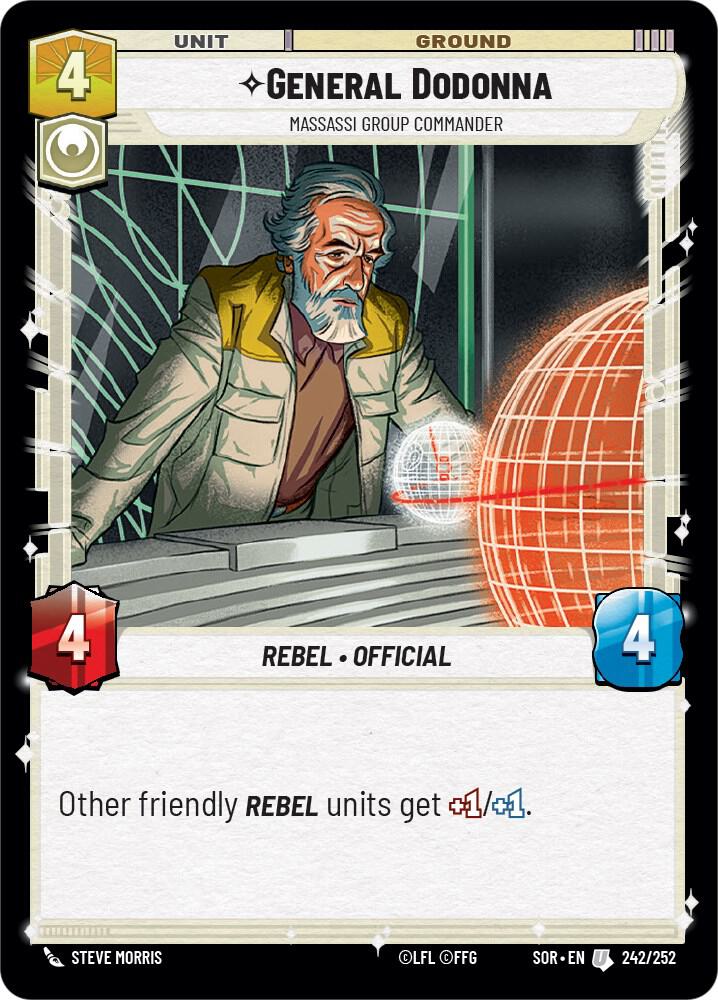 General Dodonna - Massassi Group Commander [Spark of Rebellion] 242/252