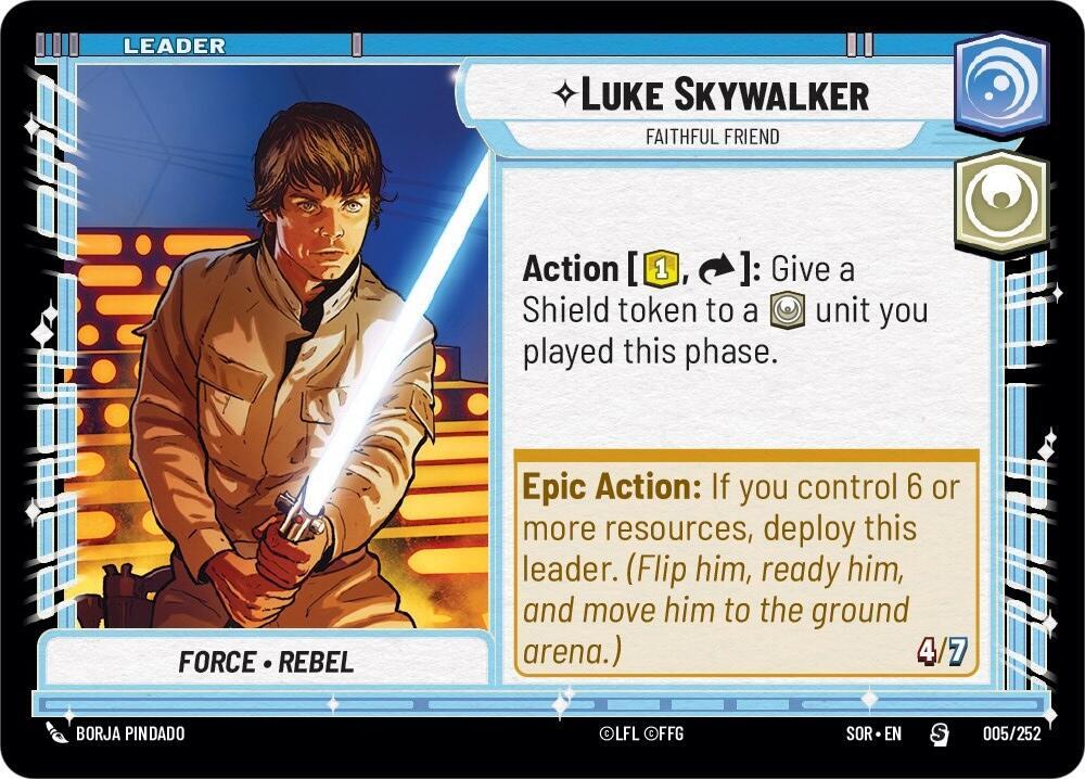 Luke Skywalker - Faithful Friend [Spark of Rebellion] 005/252