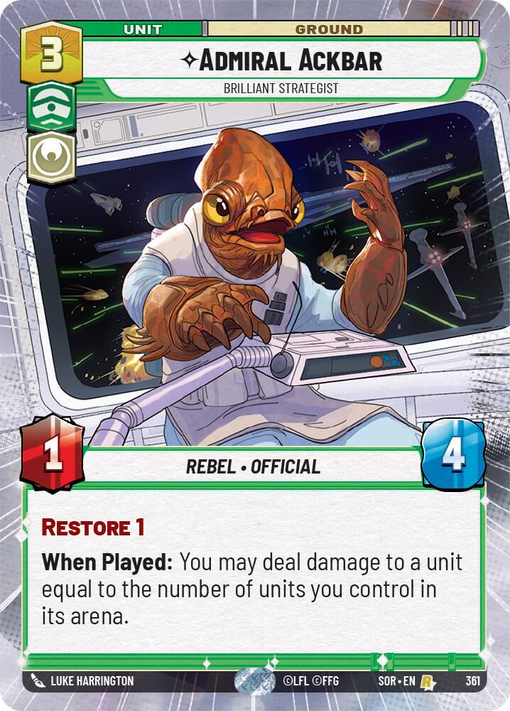 Admiral Ackbar - Brilliant Strategist (Hyperspace) [Spark of Rebellion] 361