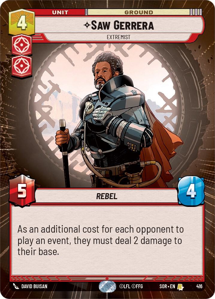 Saw Gerrera - Extremist (Hyperspace) [Spark of Rebellion] 416