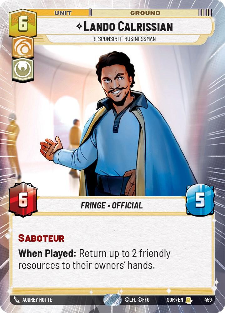 Lando Calrissian - Responsible Businessman (Hyperspace) [Spark of Rebellion] 459