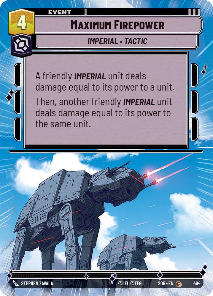 Maximum Firepower (Hyperspace) [Spark of Rebellion] 494