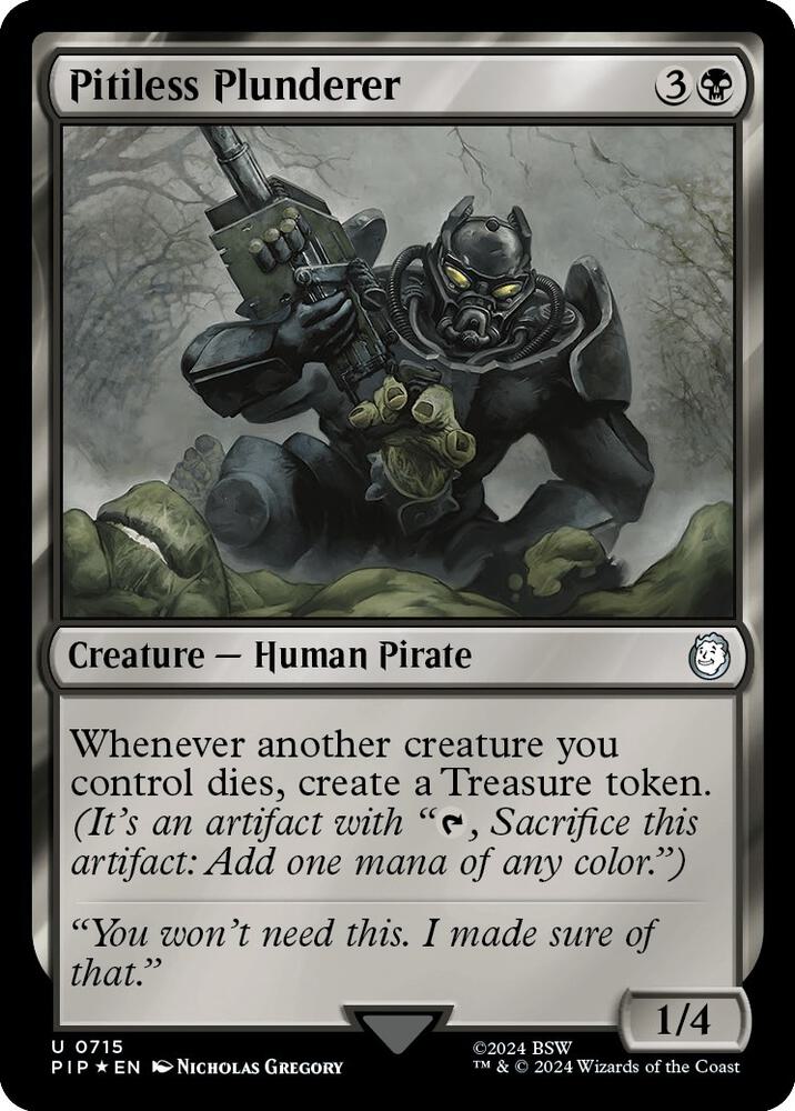 Pitiless Plunderer (Surge Foil) [Universes Beyond: Fallout] 715