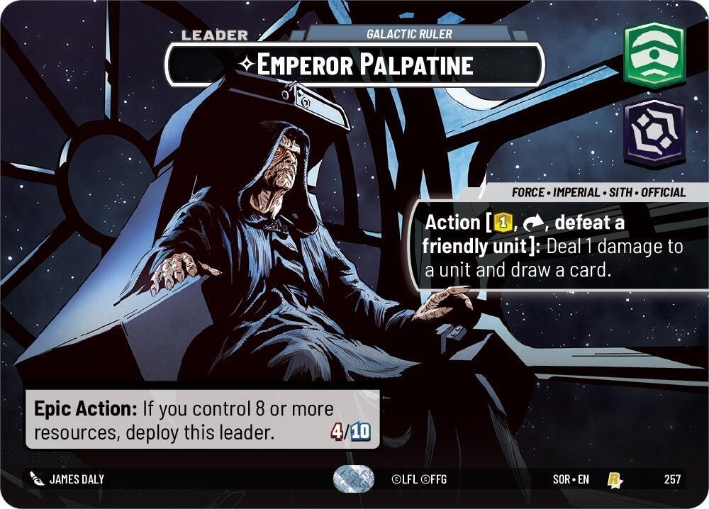 Emperor Palpatine - Galactic Ruler (Showcase) [Spark of Rebellion] 257