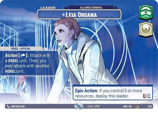 Leia Organa - Alliance General (Showcase) [Spark of Rebellion] 260