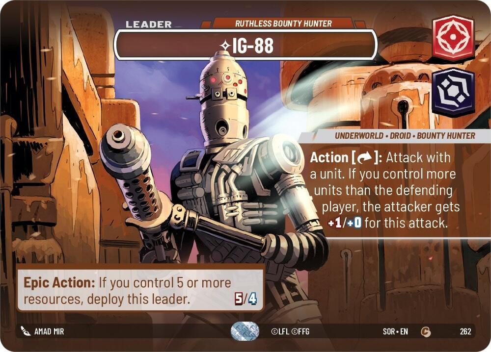 IG-88 - Ruthless Bounty Hunter (Showcase) [Spark of Rebellion] 262