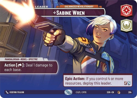 Sabine Wren - Galvanized Revolutionary (Showcase) [Spark of Rebellion] 264
