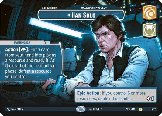 Han Solo - Audacious Smuggler (Showcase) [Spark of Rebellion] 267