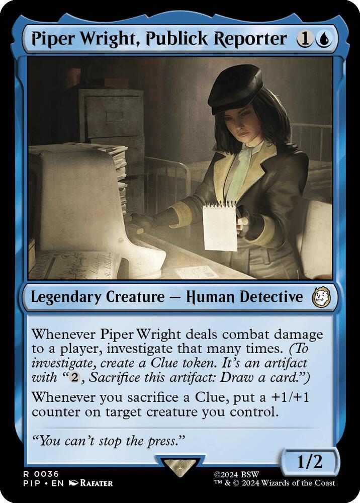 Piper Wright, Publick Reporter [Universes Beyond: Fallout] 36